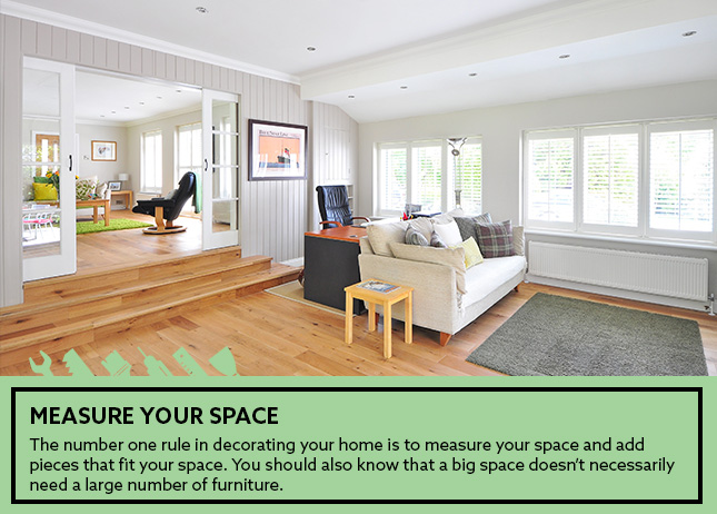 decorating your home - measure